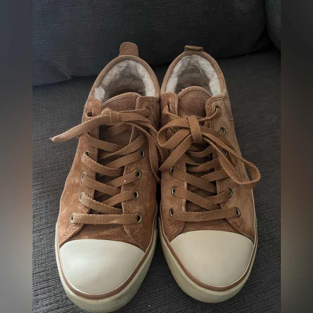 UGG Brown and Cream Sneakers